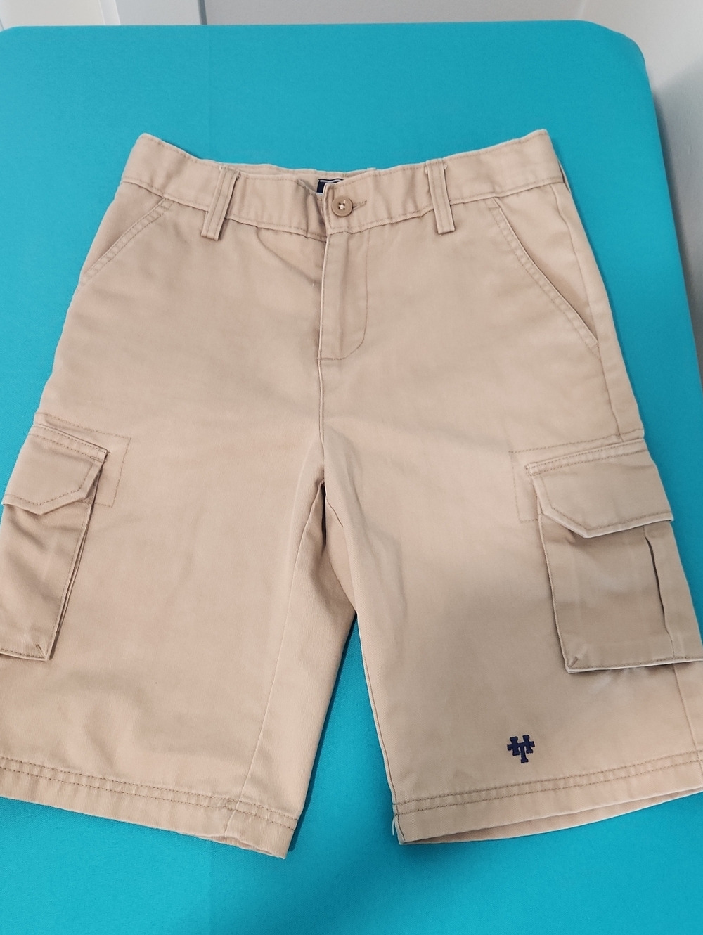 Lands' End Boys Cargo Uniform Shorts with Utility Pockets